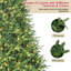 Arbre de Noël complet en PE / PVC pré-éclairé, lumières DEL et base en métal-2017212856