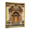 Vieille porte en bois avec sculptures à Paris, France I sur impression sur toile