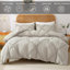 Ensemble de housse de couette touffeté Solayne Boho - Motif géométrique texturé, attaches de coin et fermeture à glissière-111548997-111548998