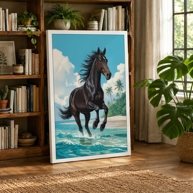 Print, 24x16 - 61.0 x 40.6 cm, Teal Border