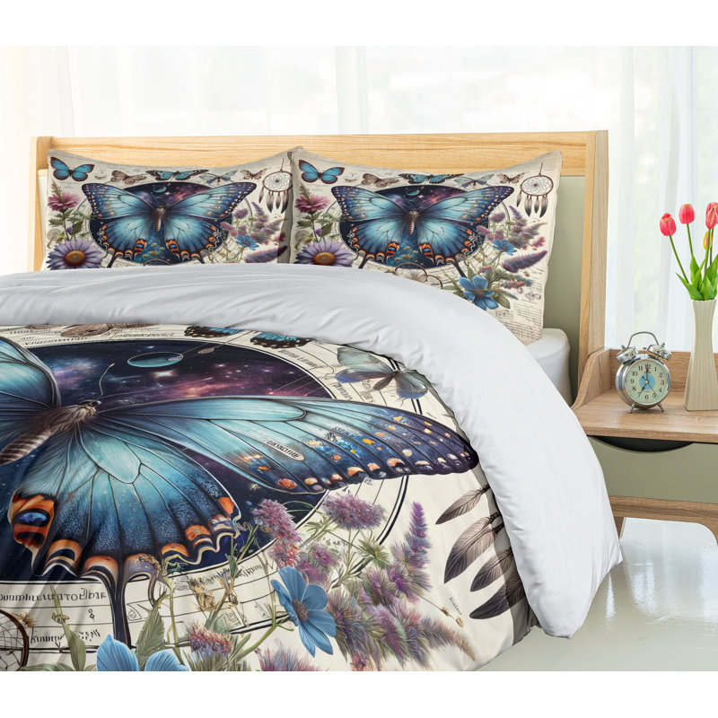 Boho Duvet Cover, California King Duvet Cover + 2 Standard Shams