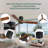 52 Inch Low Profile Ceiling Fan DC 3 Carved Wood Fan Blade Noiseless Reversible Motor Remote Control Without Light