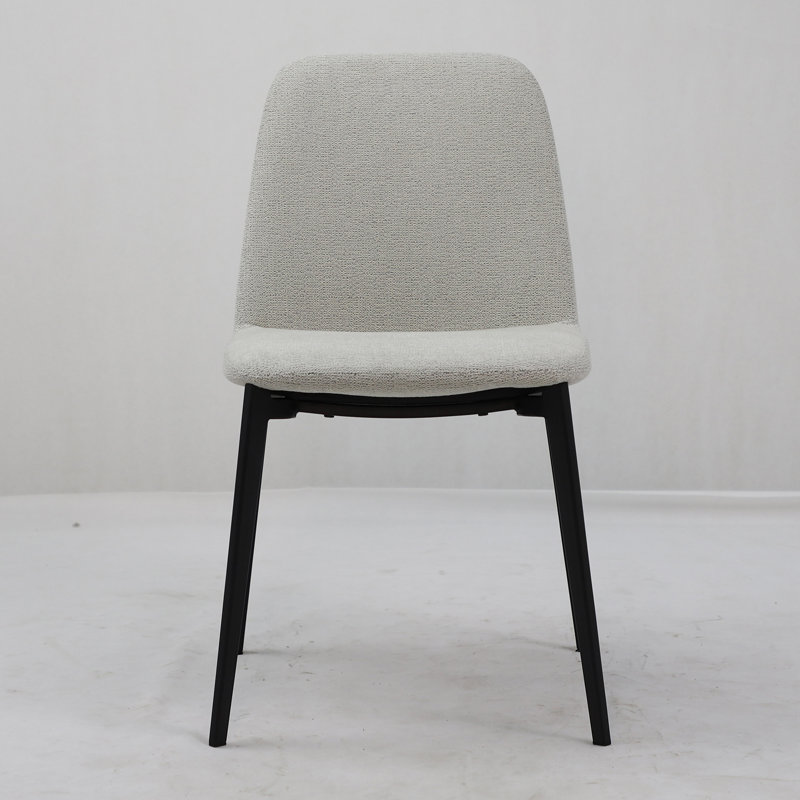 Chaise d'appoint rembourrée Clift, Tissu beige