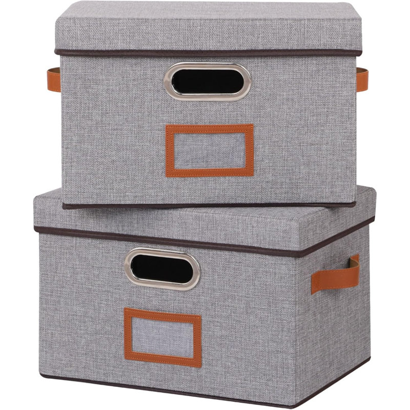 George Oliver Fabric Bin, 20cm H x 33cm W x 23cm D