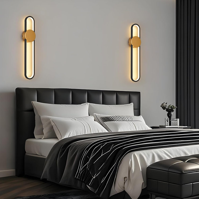 LED Flush Mounted Sconce, Gold