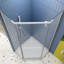 Porte de douche pivotante en blanc mat - verre trempé de 1/4 po de 34,75 po x 72 po - mécanisme de fuite - expérience confortable