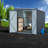 Space-saving Steel Sheds, Modern Lockable Design For Patio Storage
