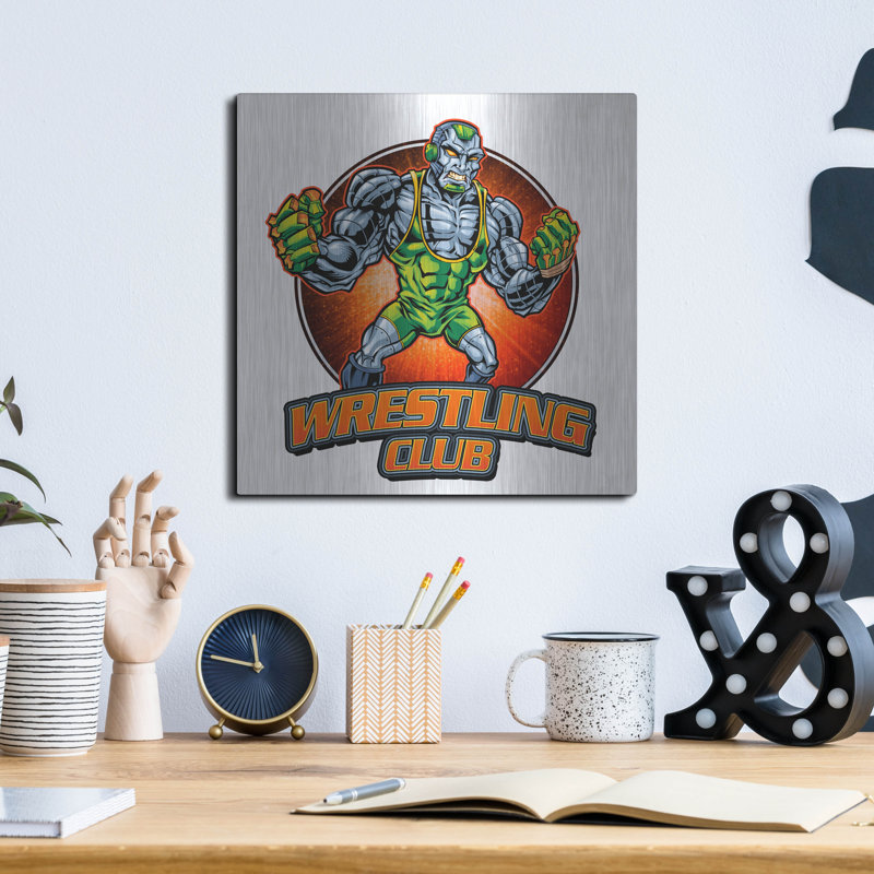 'Robot Mascot' by Flyland Designs, Metal Wall Art, 12" H x 12" W