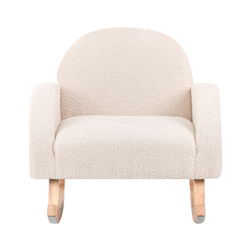 Boucle Kids Rocking Chair HUG, Beige