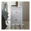 Ensemble de chambre à coucher complète 3 pièces en bois massif blanc