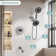 Digital Display Shower Faucet Set with Rough-in Valve