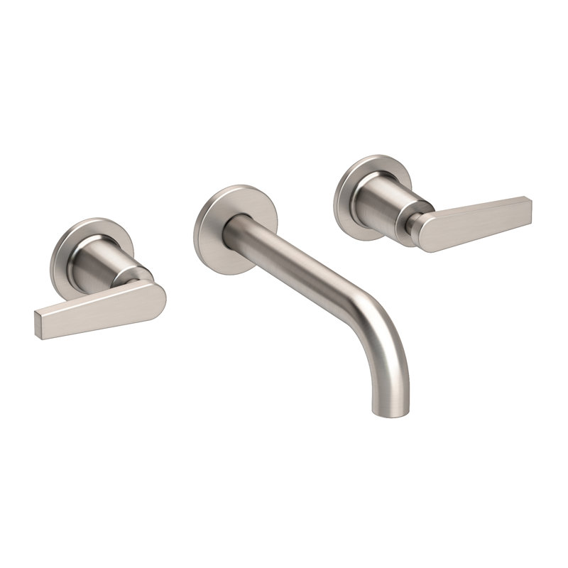 Dorrance Wall Mount Bathroom Faucet, Satin Nickel