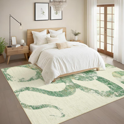 Tapis de couloir rose lavable, antidérapant doux, à poils courts, mince, imprimé serpent, tapis décoratif contemporain pour la cuisine, le couloir, la lessive.