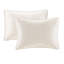 Couvre-lit très grand réversible crème - Rembourrage en coton prélavé pour un sommeil relaxant