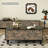 47.24" Black Solid Wood Rectangular Coffee Table