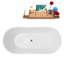 Baignoire autoportante 66 po avec drain interne Streamline-101413017