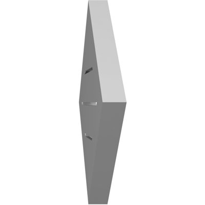 Diamond Surface Mount Signature Urethane Functional Gable Vent, Primed Tan