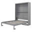 Lit escamotable mural Murphy avec tablettes, cadre de lit