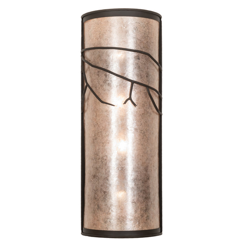 6" Wide Branches Left Wall Sconce, Oil Rubbed Bronze, 32" H x 12" W x 6" D