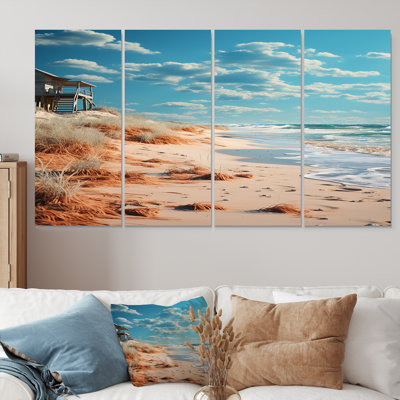 Ricketts - Ensemble de 4 décorations murales de plage