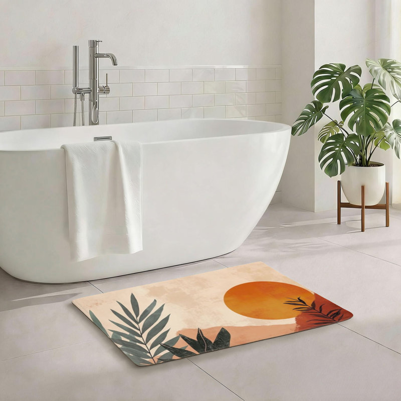 Tapis pour salle de bain Boho