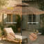 Parasol de chaume de 9 et 10 pi de style hawaïen (base non incluse)-118130096