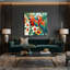 Art mural hawaïen aras brun-341803169