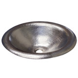 Maestro Metal Oval Drop-In Bathroom Sink