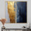 A Touch of Gold and Kings Blue III - Art mural sur toile dorée