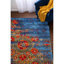 Tapis oriental bleu tissé à plat Kowalczyk-69420929