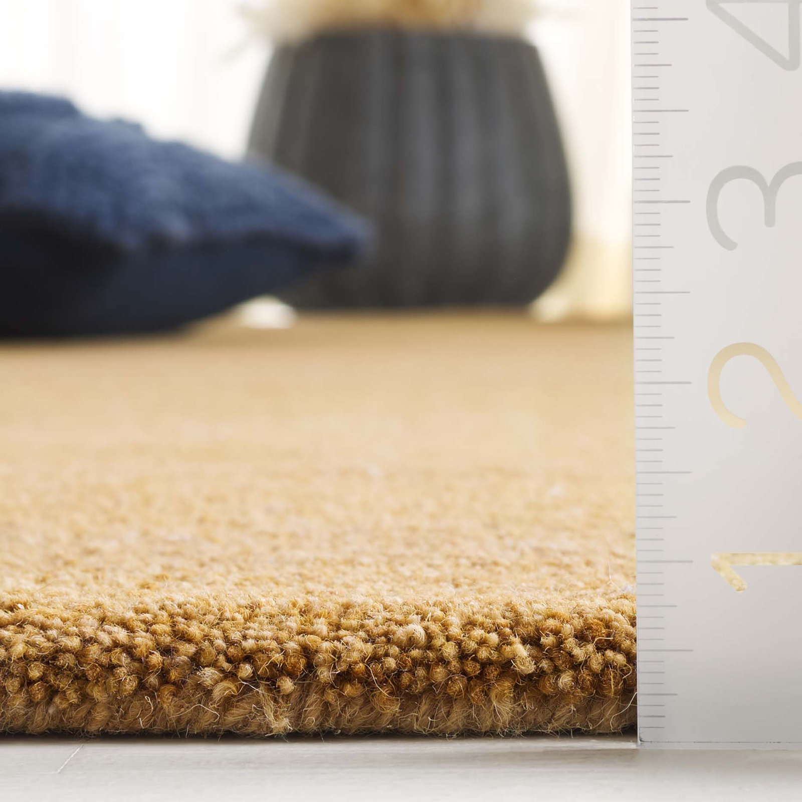 Racheal Gold Hand-Woven Rug, Rectangle 3' x 5'