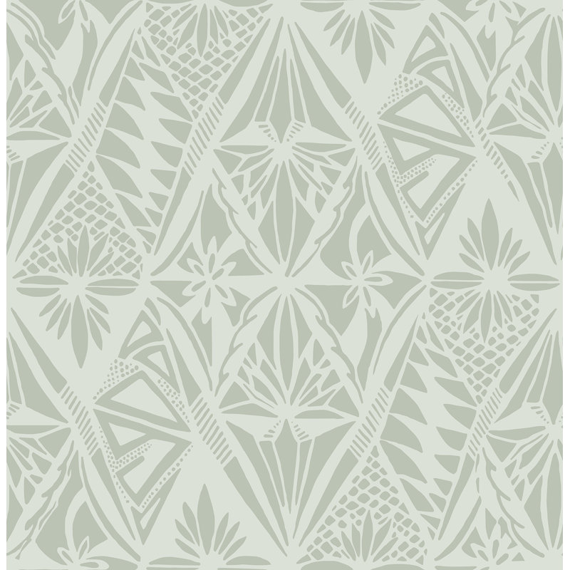 Papier peint Urbane Light Diamonds, Vert
