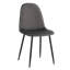 Grey Velvet Dining Chairs Upholstered seat-849065704