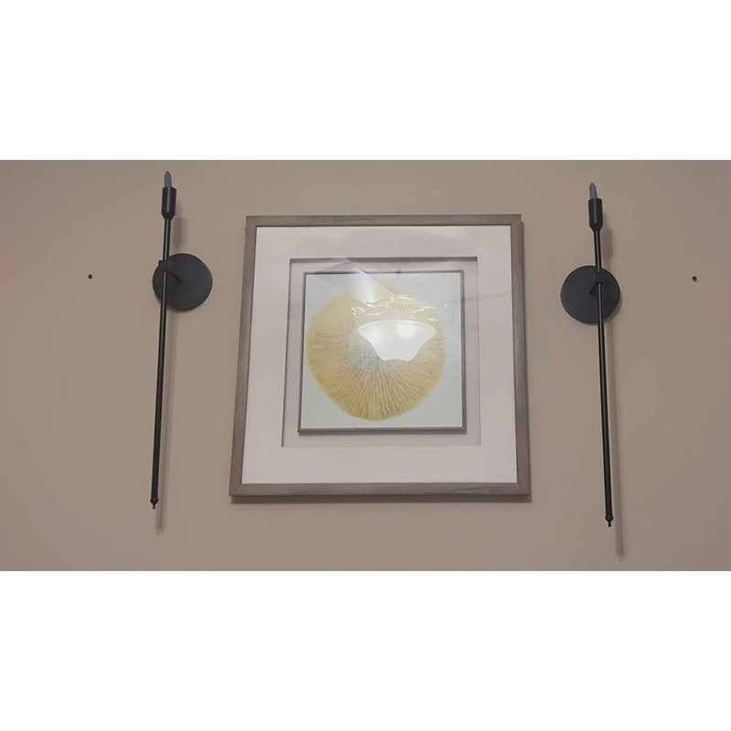 Ensemble de 2 grandes appliques murales noires, ensemble de 2 grandes appliques murales modernes et chic pour la chambre à coucher, la salle à manger et le salon, 23 po