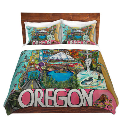 Ensemble de housse de couette avec plaisir oregon