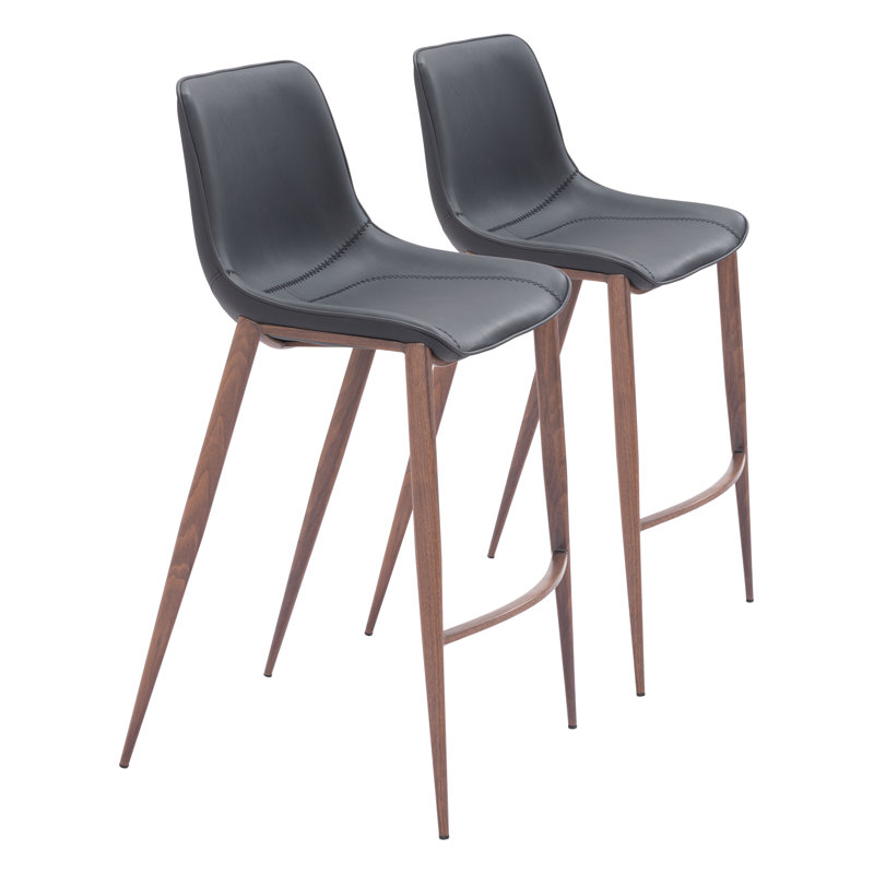 Tabouret de comptoir Eastan, Noir, Tabouret de bar (siège d'une hauteur de 29,9 po)