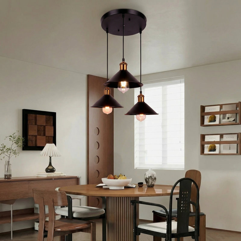 3 - Light Matte Black Pendant