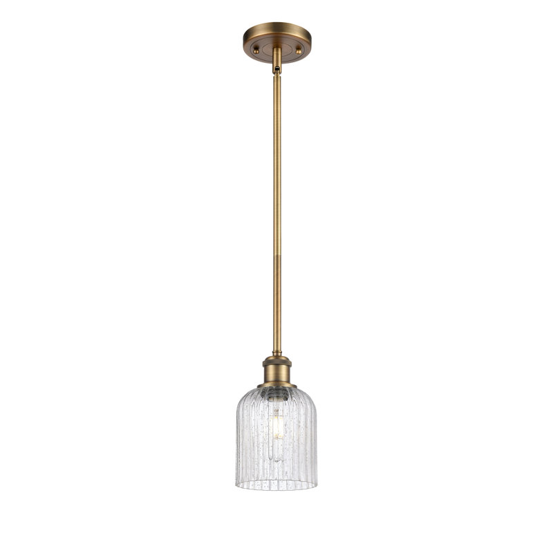 Luminaire suspendu 5 lumières Ballston Addeline, Laiton brossé, Grainé