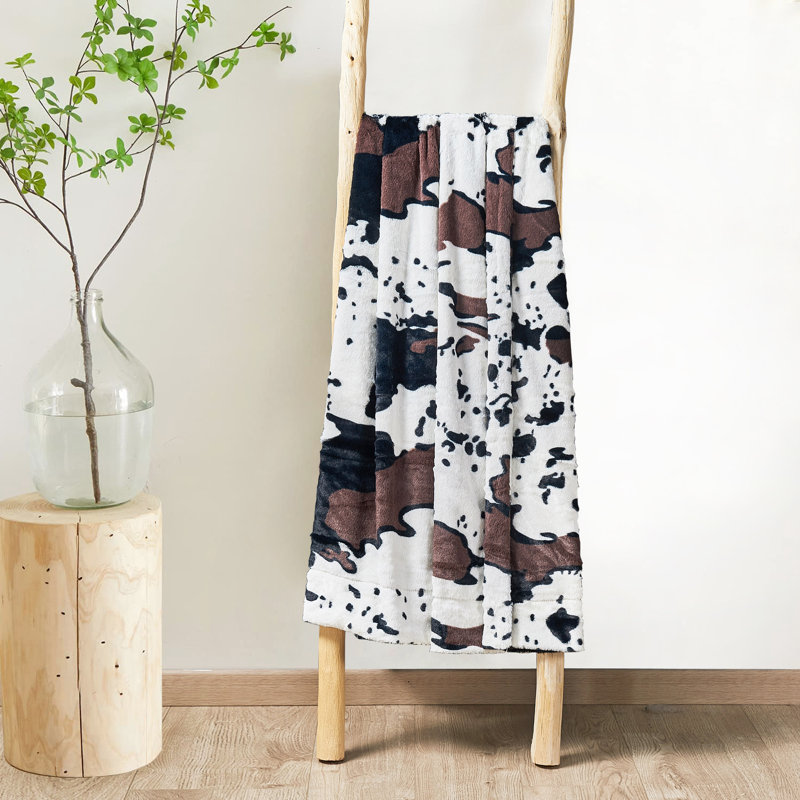 Cozy Critter Double-Sided Faux Fur & Fleece Kids' Throw, 50" x 60"