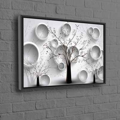 Modern Printed Landscape 3D Canvas Featuring Trees Perfect for Home Decor Gifts and Christmas Art Decorations