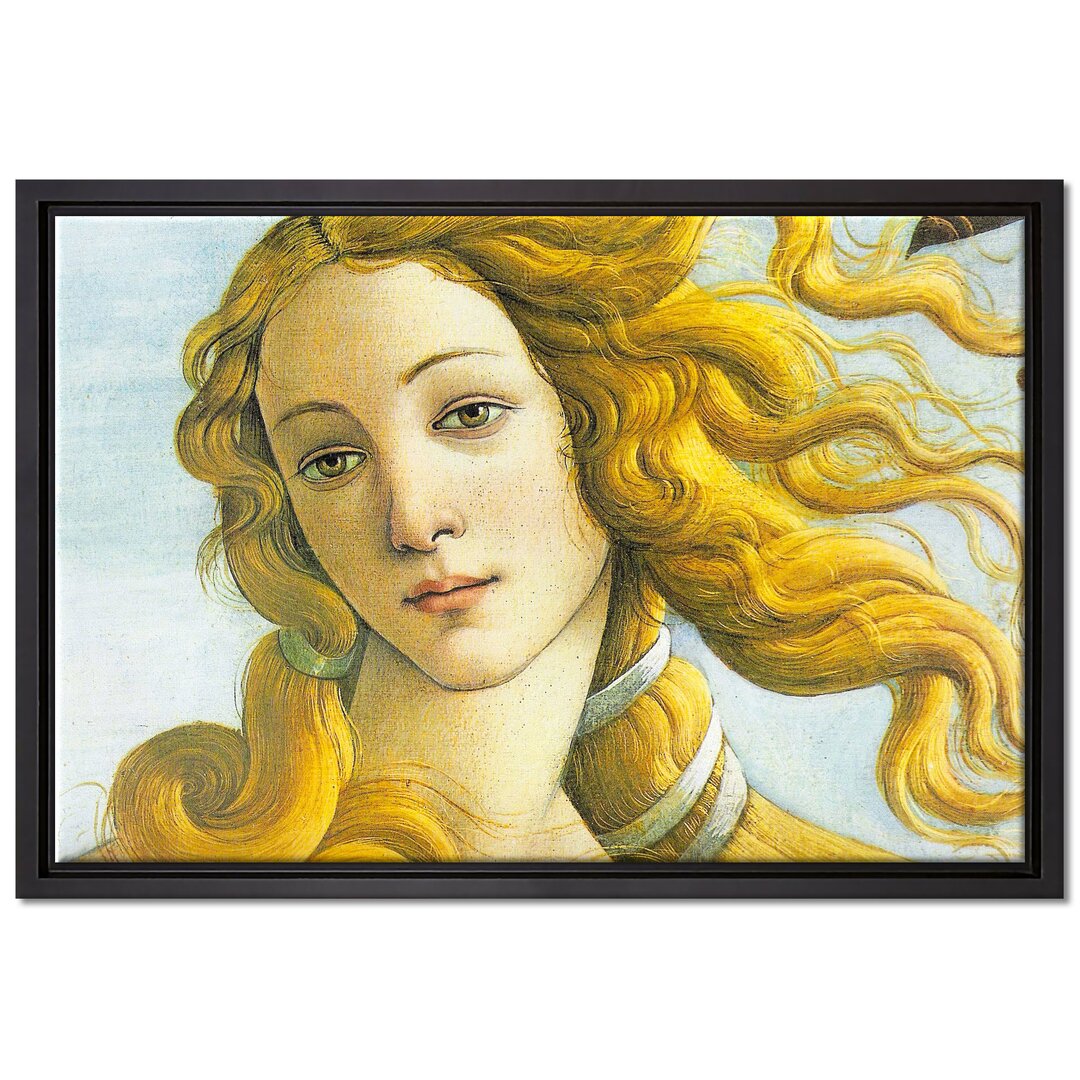 Gerahmtes Leinwandbild The Birth of Venus Excerpt von Sandro Botticelli