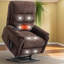 Fauteuil inclinable Power Lift - Moteur double - Inclinaison 180 ° - Massage 8 points et chaleur - Revêtement - Assemblage facile?-115753250