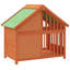 Bois de pin massif Archie & Oscar ™ brun 37,8 po x 23,8 po x 34,3 po