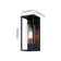 Ataman 14" Classic Outdoor Wall Sconce 1 Light in Cylinder Glass Shade and Rectangular Metal Frame