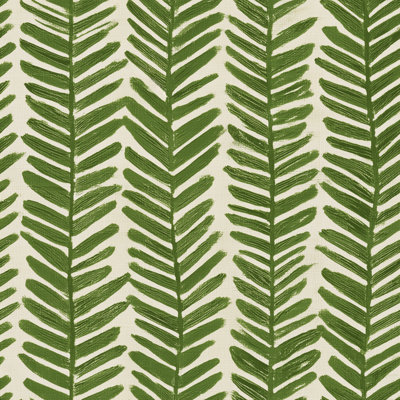 Fern Fronds Wallpaper Tropical Leaf Hand Painted Decorative Mural