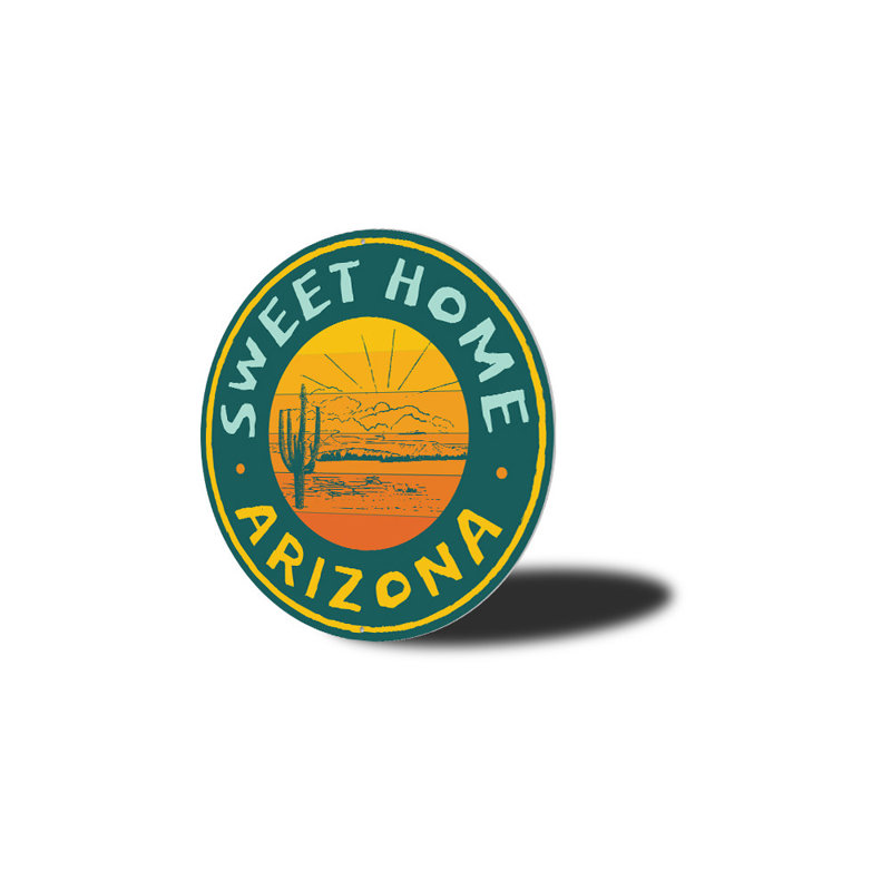 Plaque Arizona, H 12 po x l 12 po x P 0,04 po