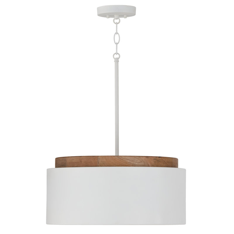 Luminaire suspendu tambour à 1 lumière Donal