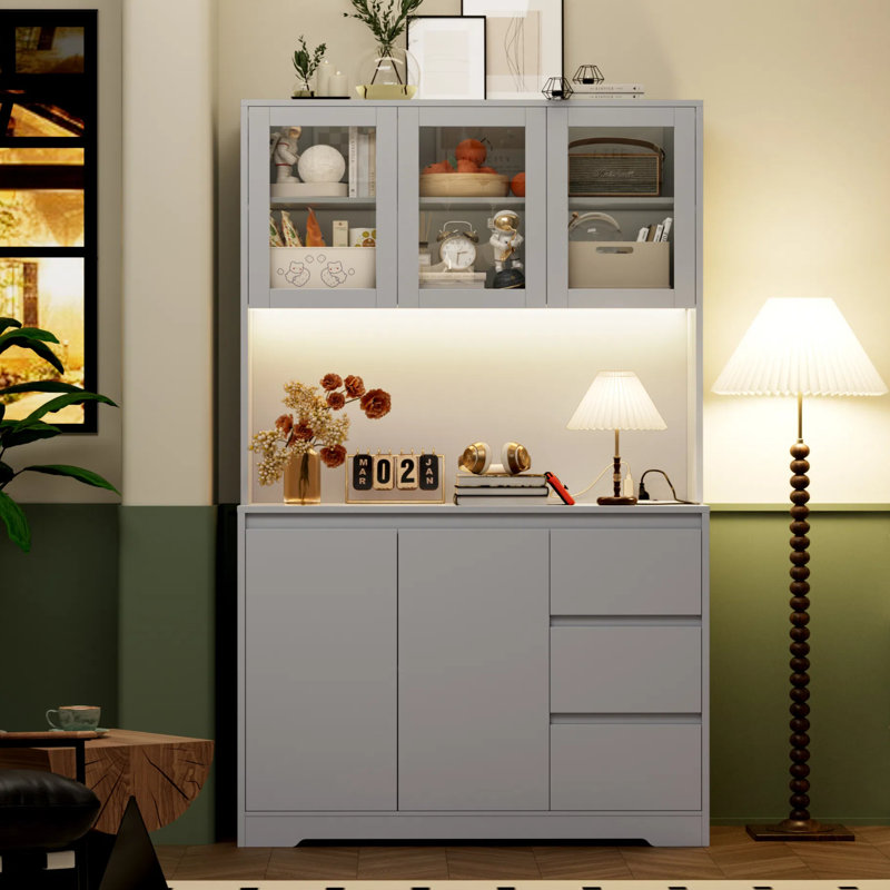 Garde-manger 70,9 po, Gris clair