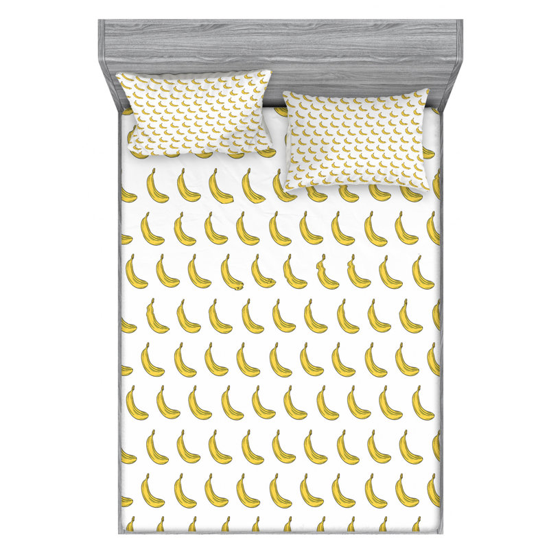 Microfiber Sheet Set, Queen Sheet Set with Fitted Sheet