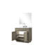 36 po De salle de bain en chêne gris avec comptoir en quartz blanc, robinets de salle de bain et comptoir large de 34 miroirs, robinet-1242499037